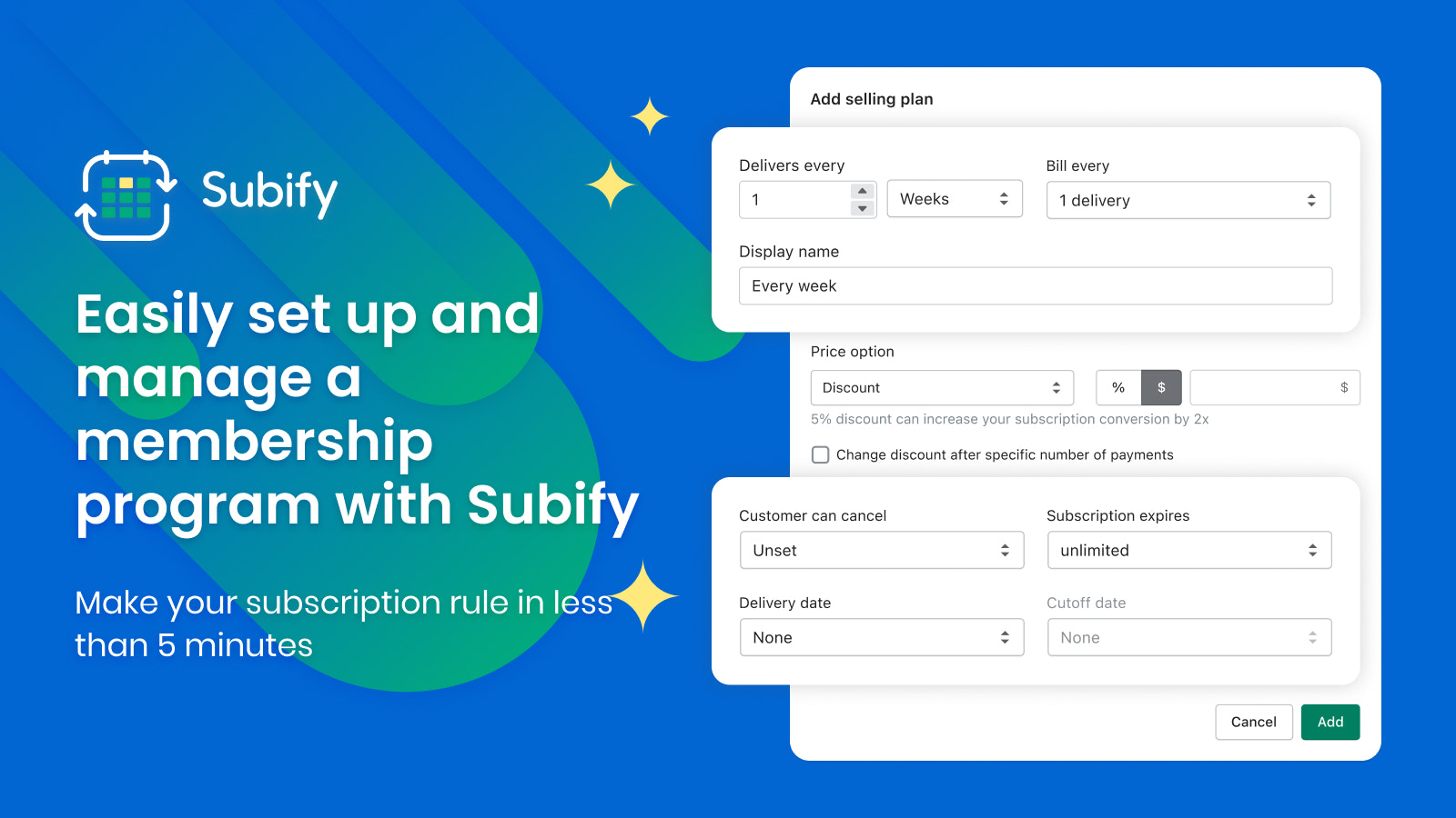 aplikacja Subify do subskrypcji i członkostw