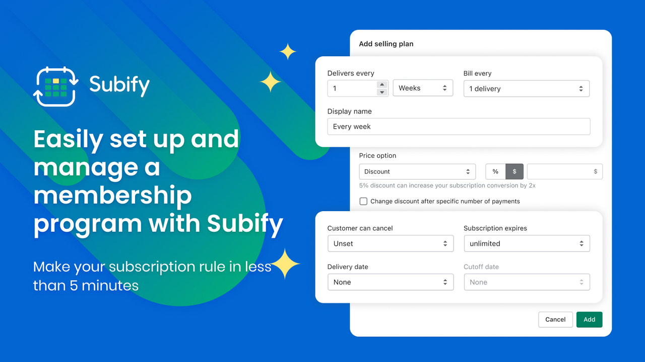 Subify Subscriptions App