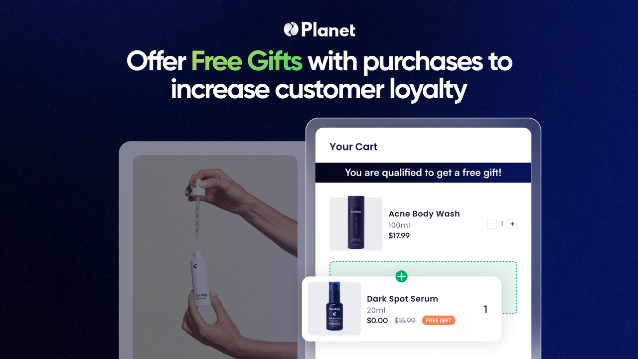 Offer Free Gifts with purchases to increase customer loyalty