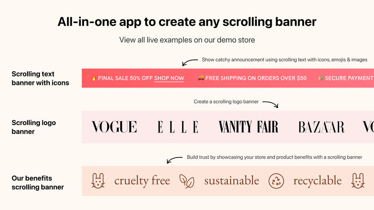 Fab Marquee ‑ Scrolling Text Screenshot