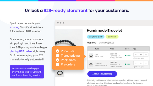  Unlock a wholesale ready storefront for your customers