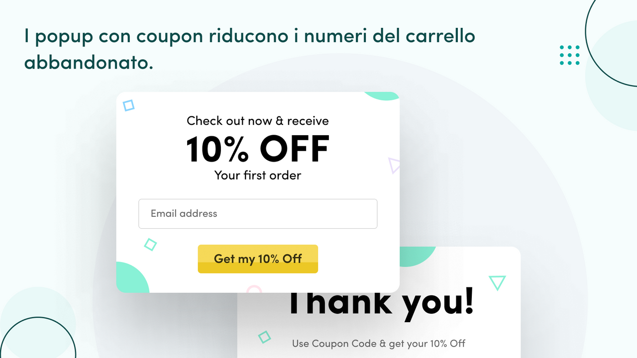 I popup con coupon riducono il vostro ACR.