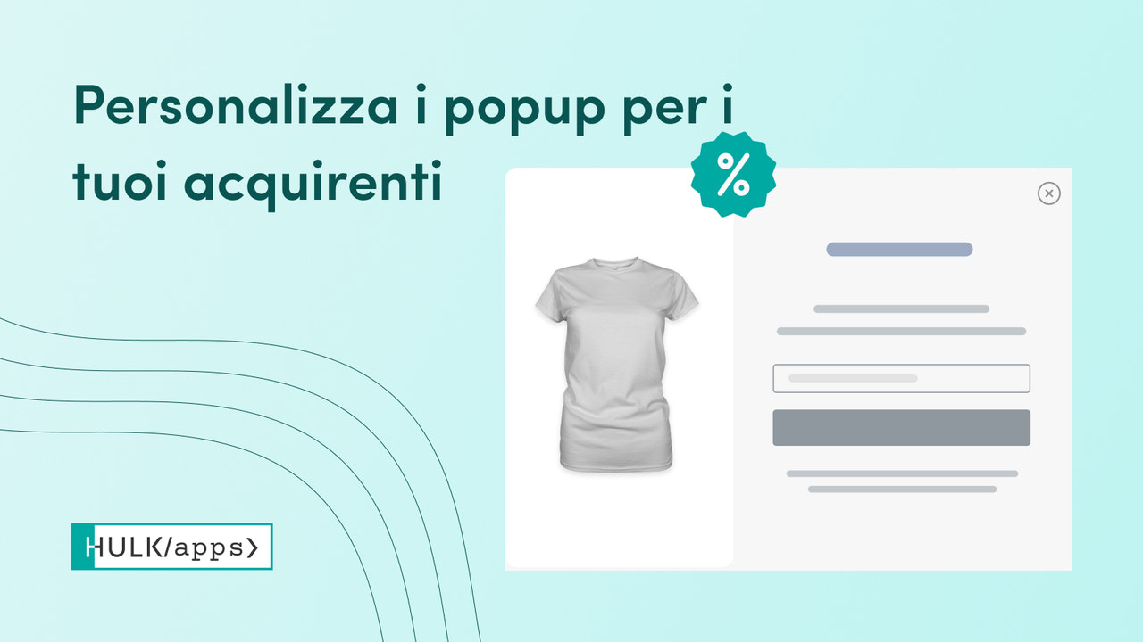 I popup di Shopify con coupon di HulkApps