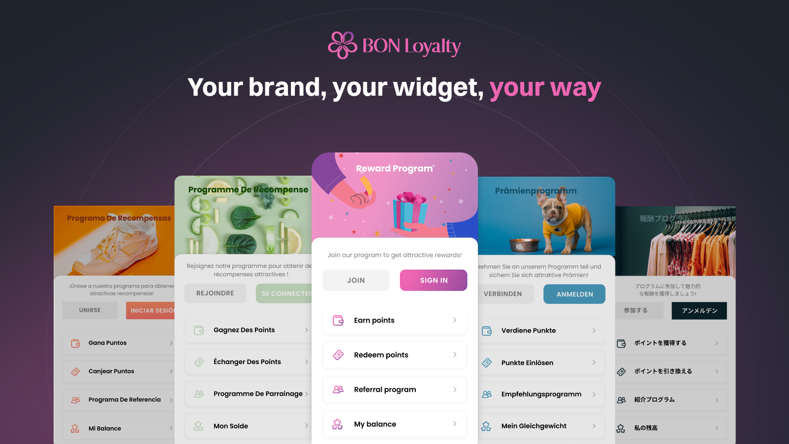 BON Loyalty: Shopify loyalitetsapp tilpasselige widgets