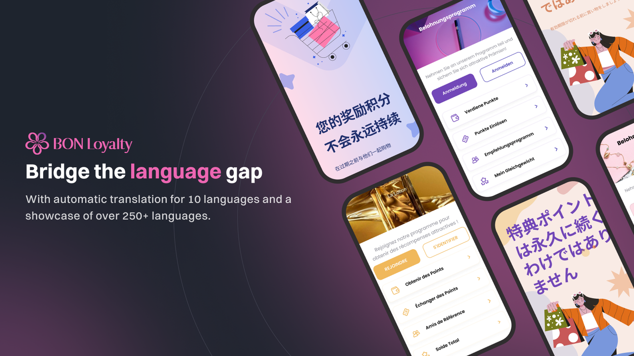 BON Loyalty : App de fidélité Shopify multilingue
