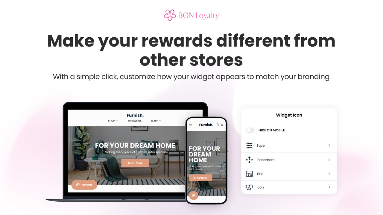 BON Loyalty: Shopify loyalty app customizable widgets