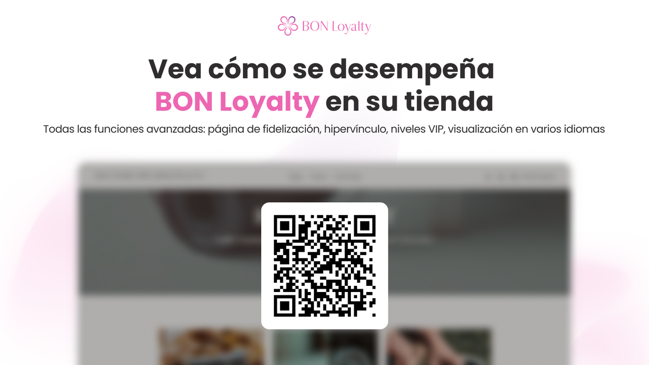 Código QR de la tienda de demostración Bon Loyalty