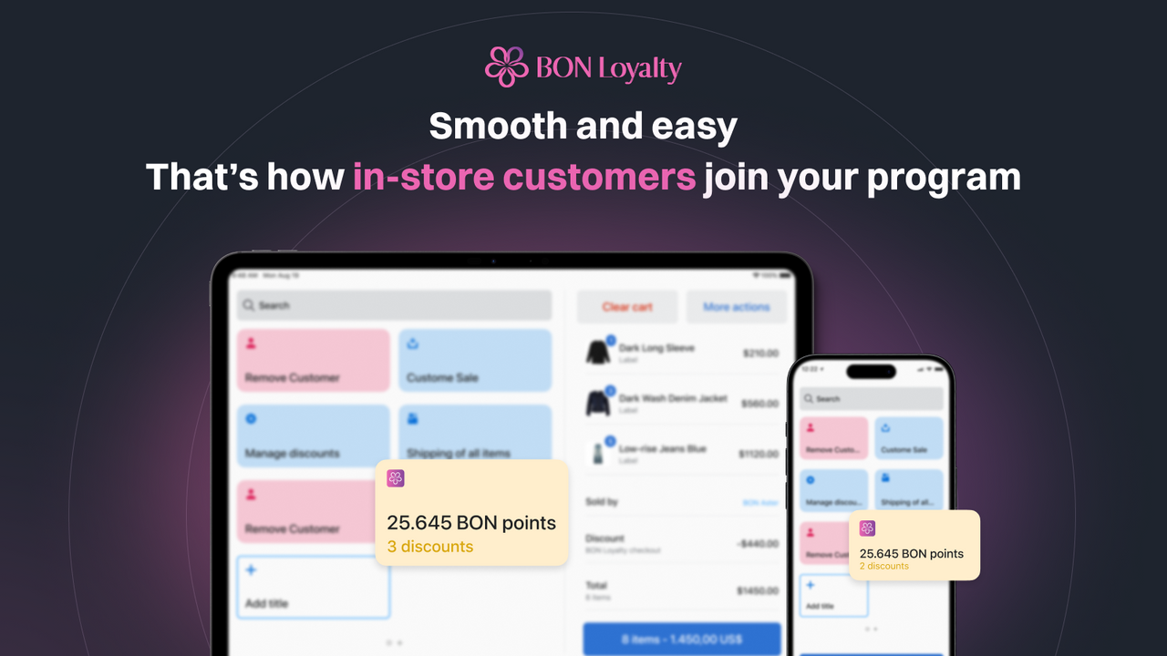 BON Loyalty: Shopify loyalty app support POS integration