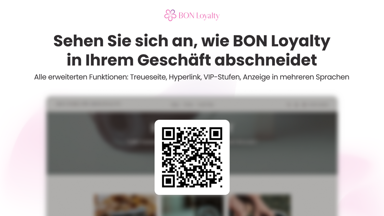 QR-Code des Bon Loyalty Demo-Stores