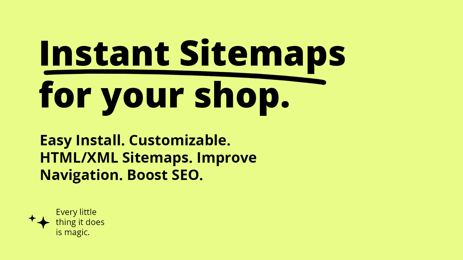Application Shopify pour générer un Sitemap HTML et un Sitemap XML