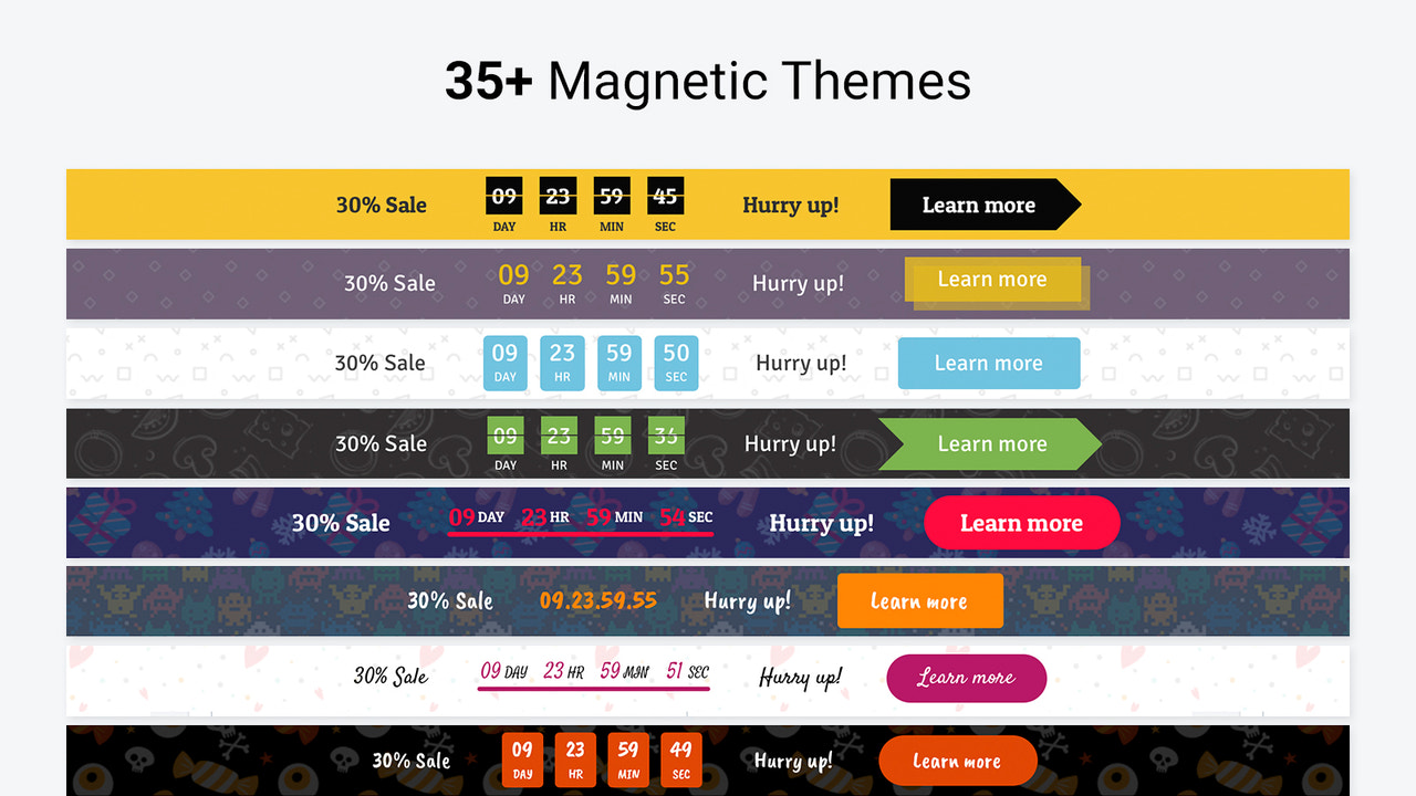 35 magnetische Themes