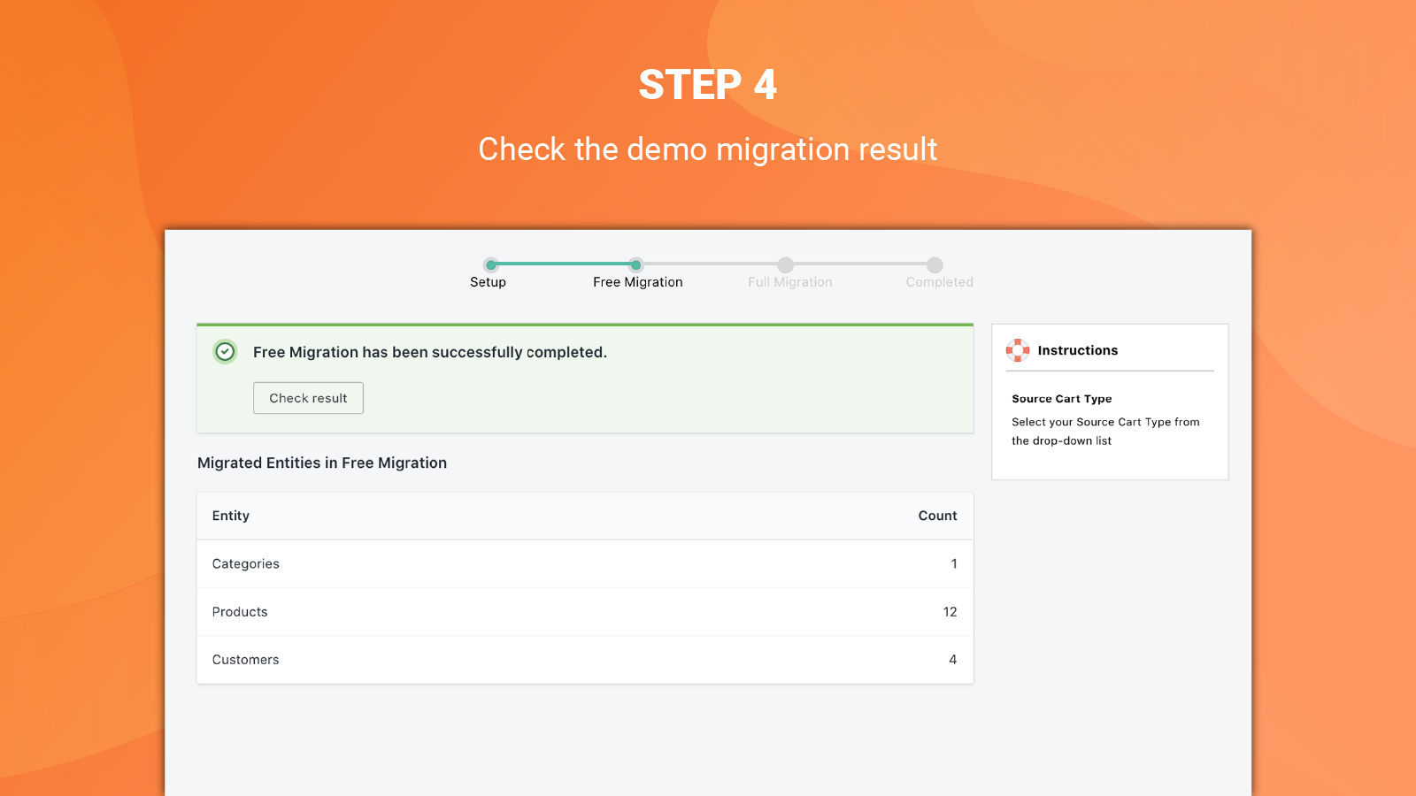 LitExtension Store Migration Screenshot