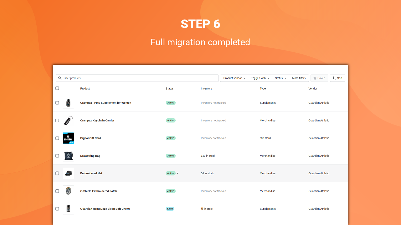 LitExtension Store Migration Screenshot