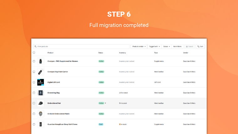 LitExtension Store Migration Screenshot