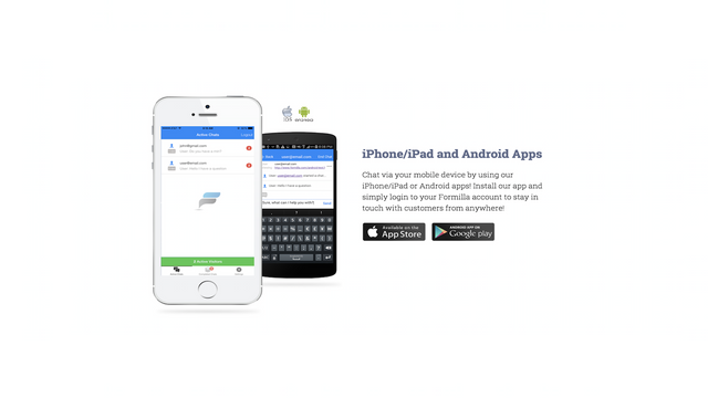 Aplicativos móveis para iPhone e Android