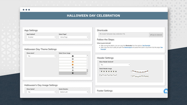 Dashboard Instellingen