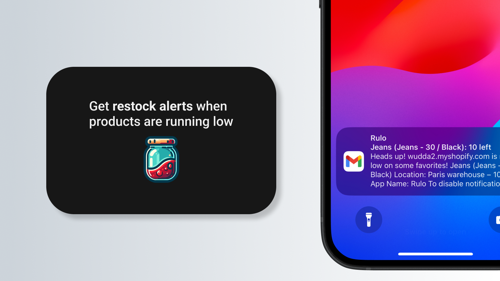 Rulo ‑ Low Stock Alerts Screenshot