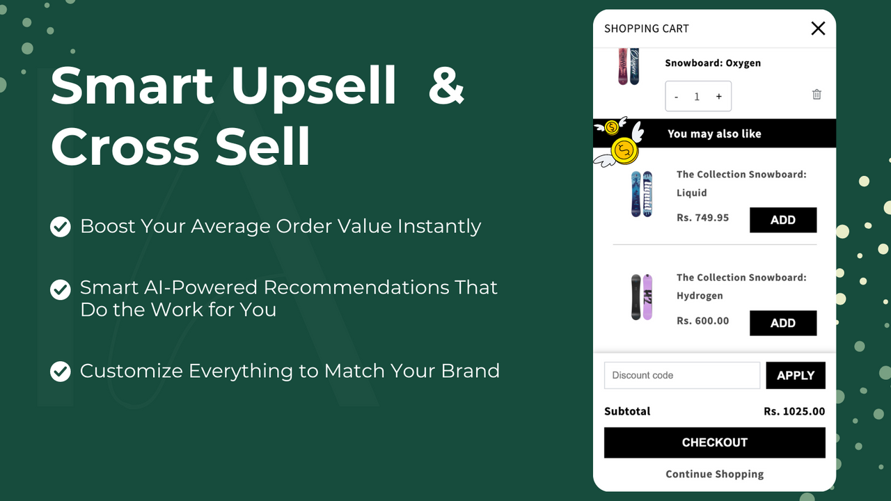 Upsell and Cross sell in cart