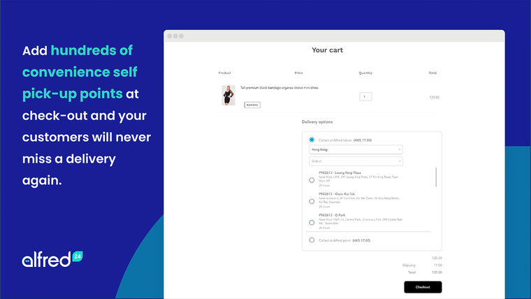 alfred24 HK Click & Collect Screenshot