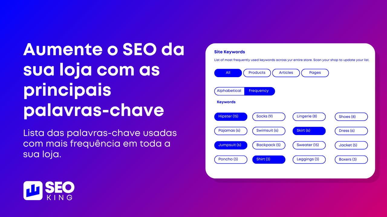 Aumente o SEO da sua loja com as principais palavras-chave