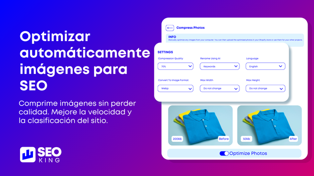 Optimización automática de imágenes para SEO