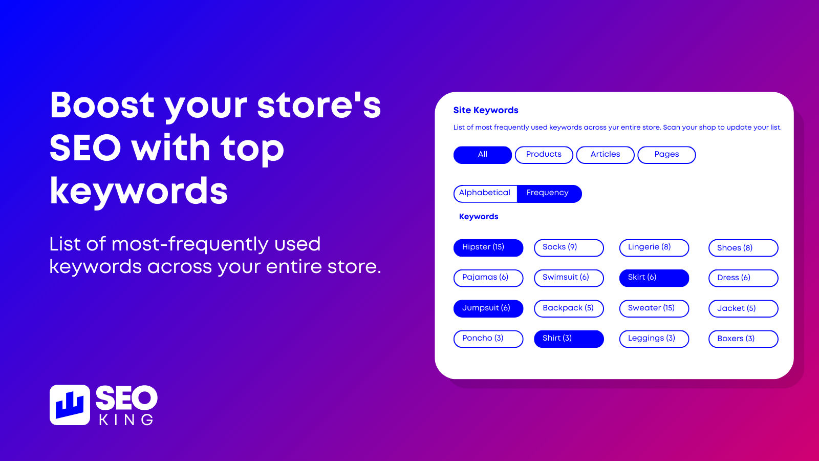 Boost Your Store's SEO with Top Keywords