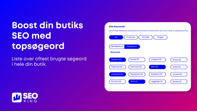 Boost din butiks SEO med topsøgeord