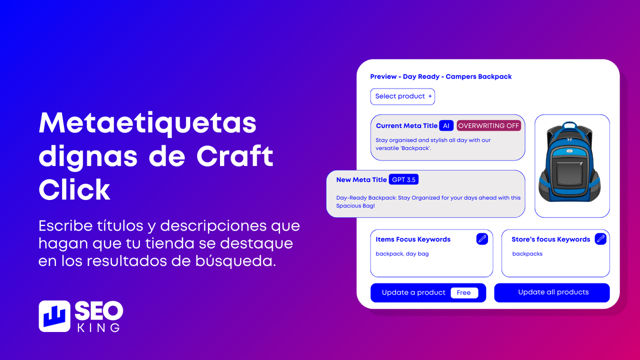 Metaetiquetas dignas de Craft Click