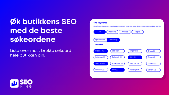 Øk din butikks SEO med de beste søkeordene