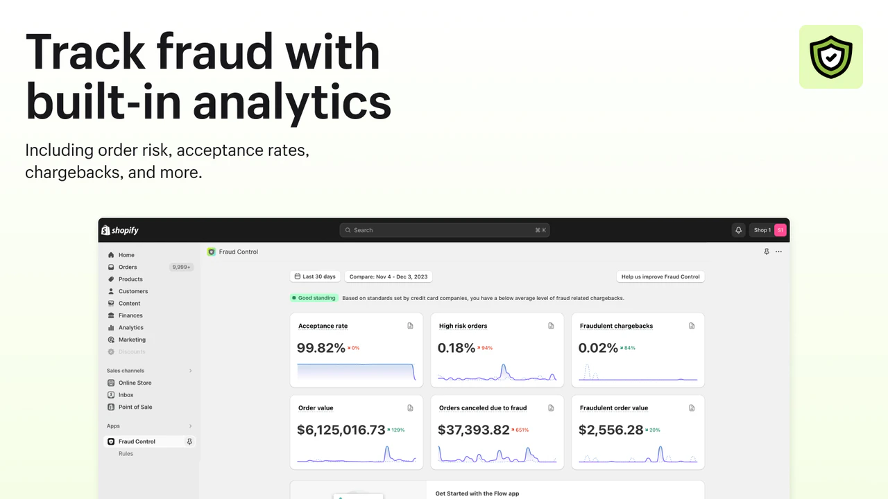 Rastreie fraudes com análises integradas. 