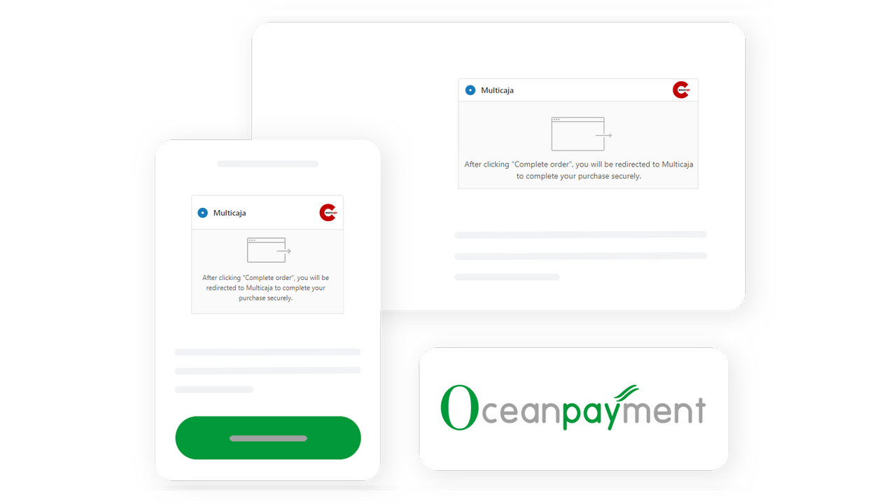 Multicaja payment page.