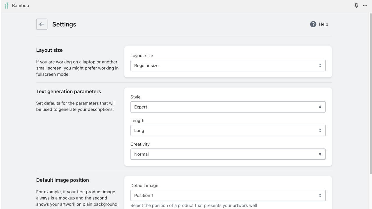 Settings and Preferences