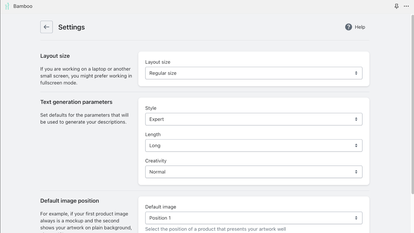 Settings and Preferences