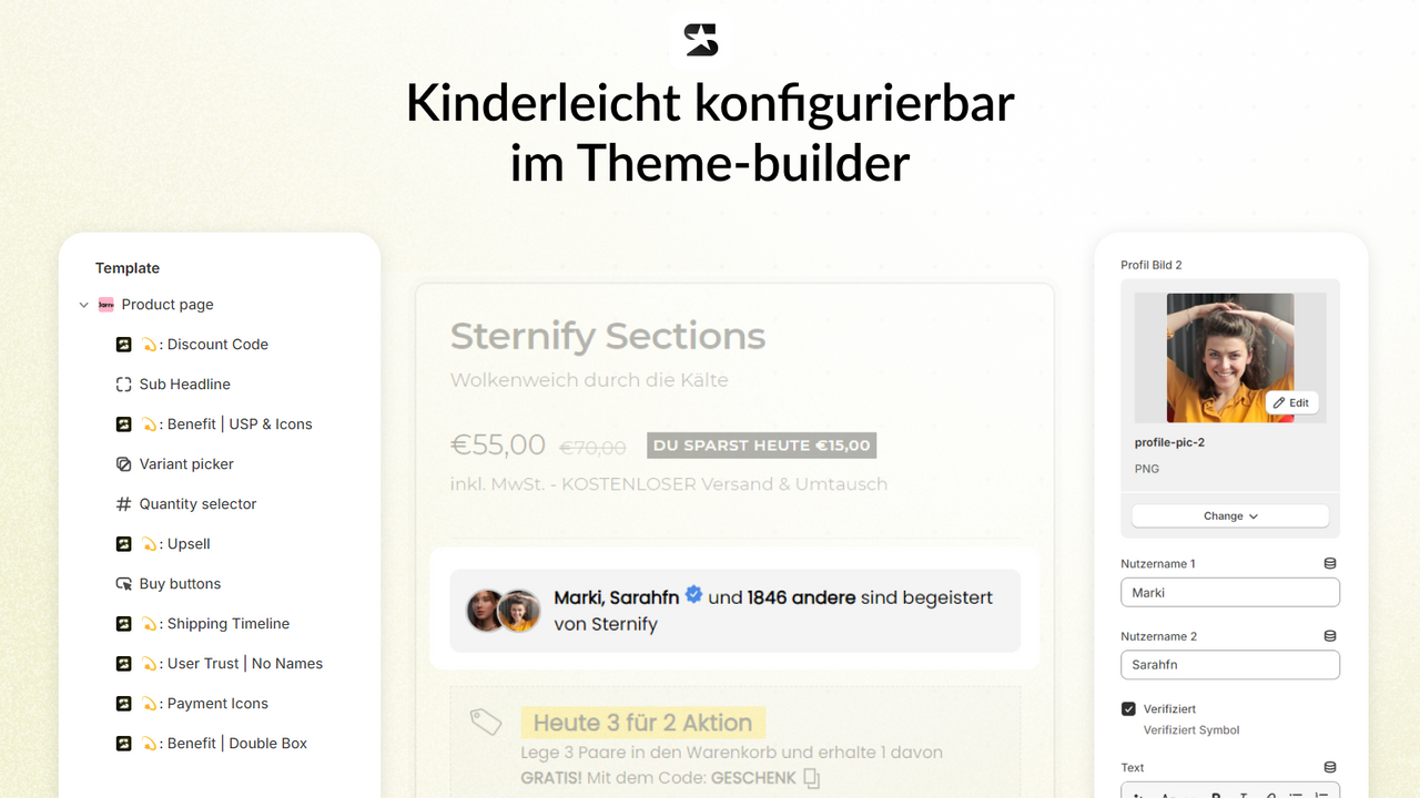 Alles einfach in Theme Customizer selbst bearbeiten