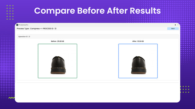 Compress Images Before After Results