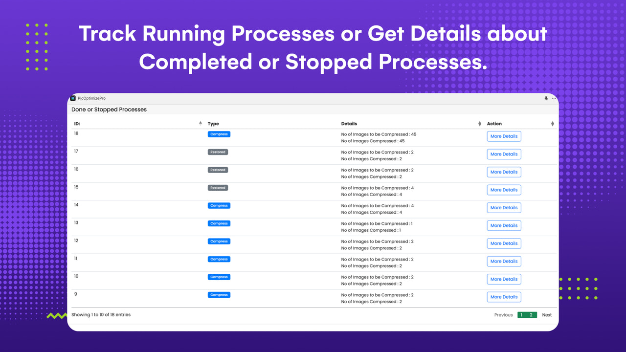 Track Running Processes