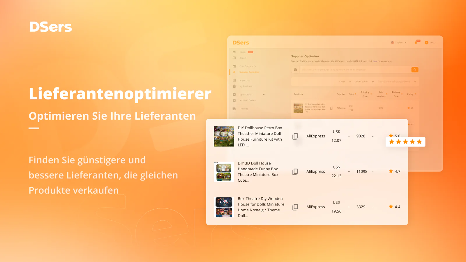 Nutzen des Supplier Optimizer, um bessere Lieferanten zu finden