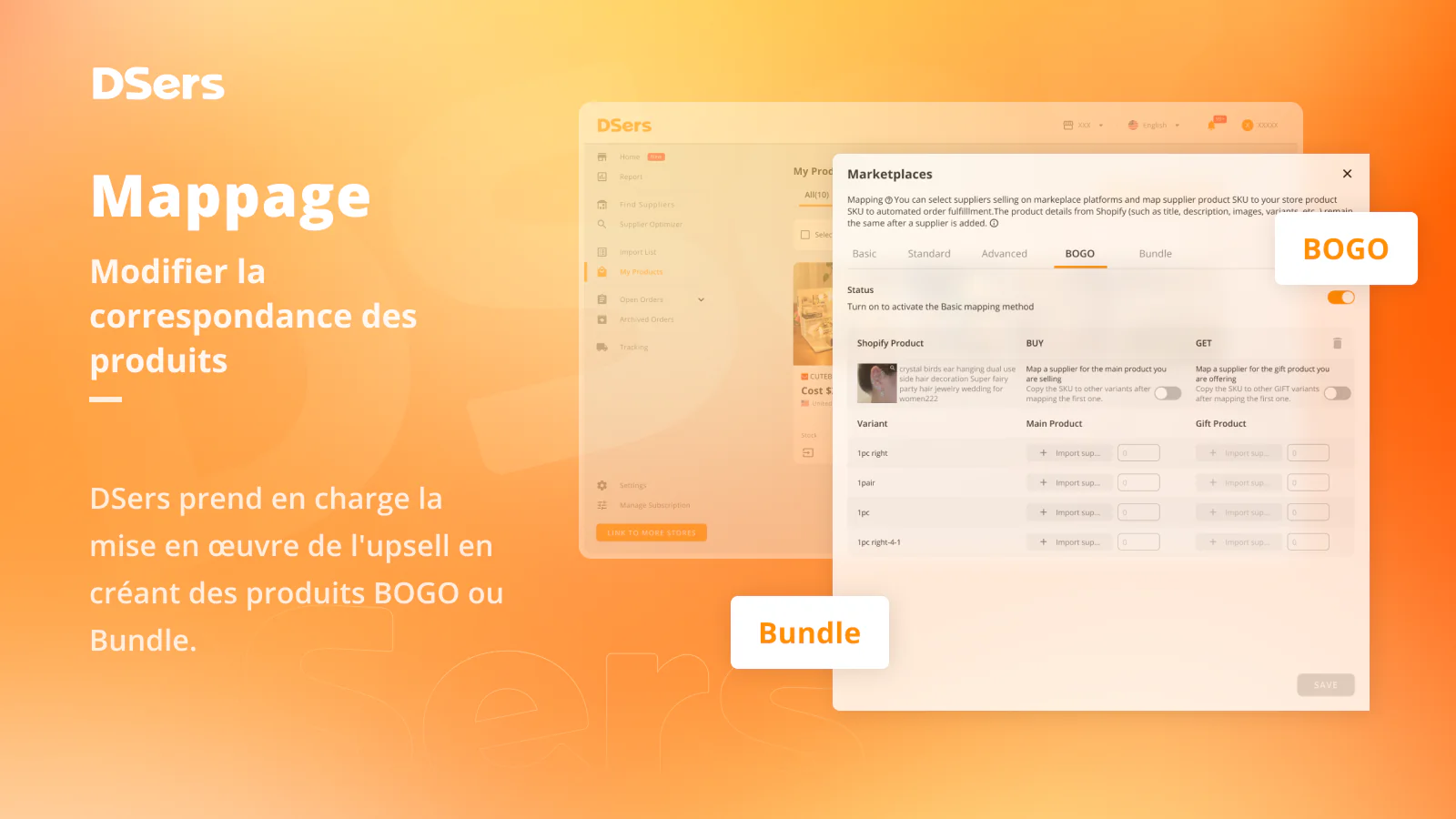 Promotions sur les produits, comme les Bundles et les BOGO