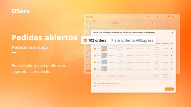 ¡Procesa 100 de pedidos en 1 solo clic!