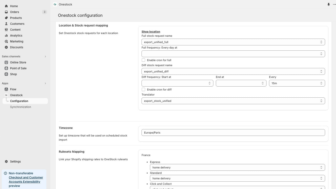 Synchronize your products and sell unified stock