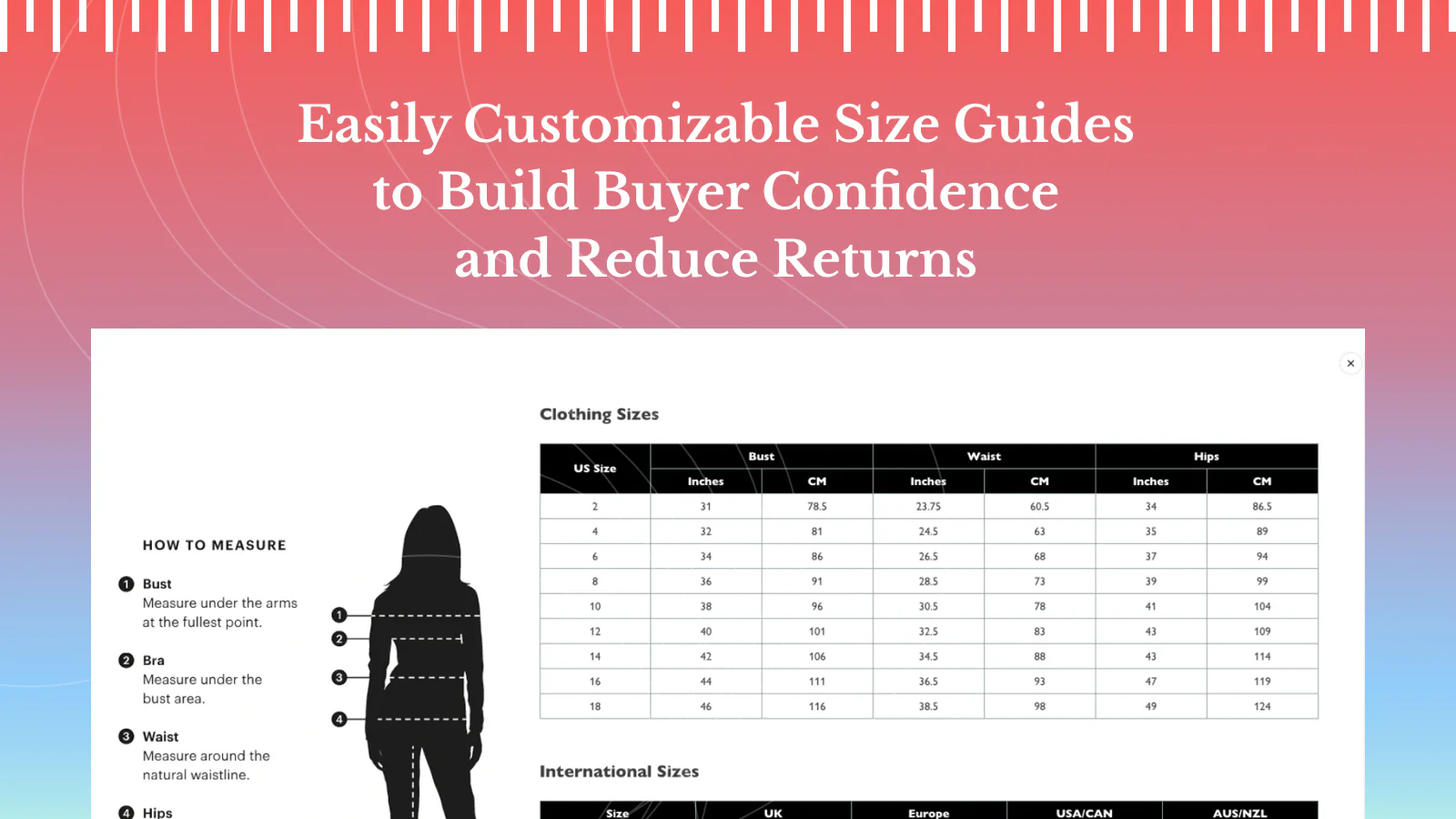 Sizing Charts: How to Make a Size Chart for your Retail Business (2023) -  Shopify