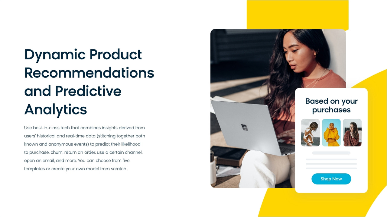 Personalized product recommendations and predictive analytics