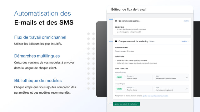 Automatisation des E-mails et des SMS