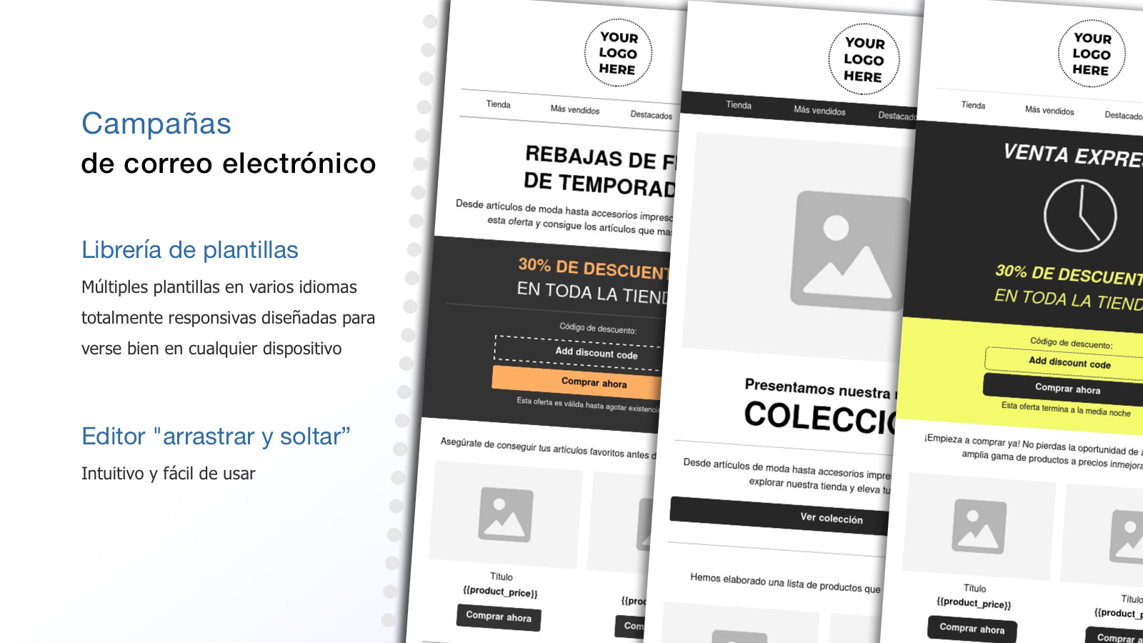 Campañas de correo electrónico, newsletter, email marketing