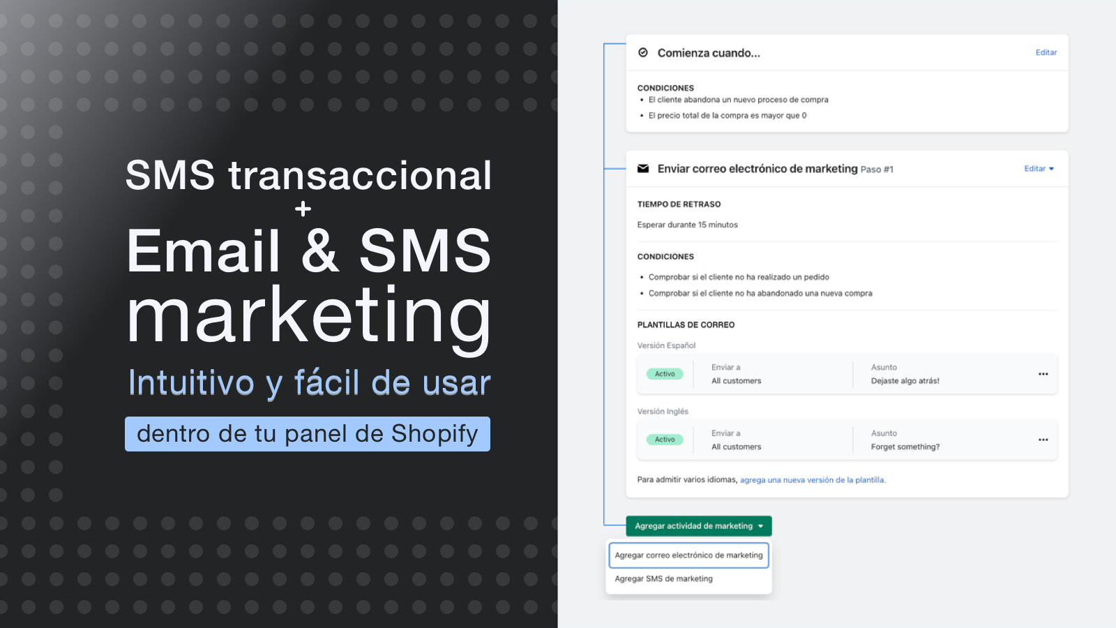Email y SMS marketing para Shopify