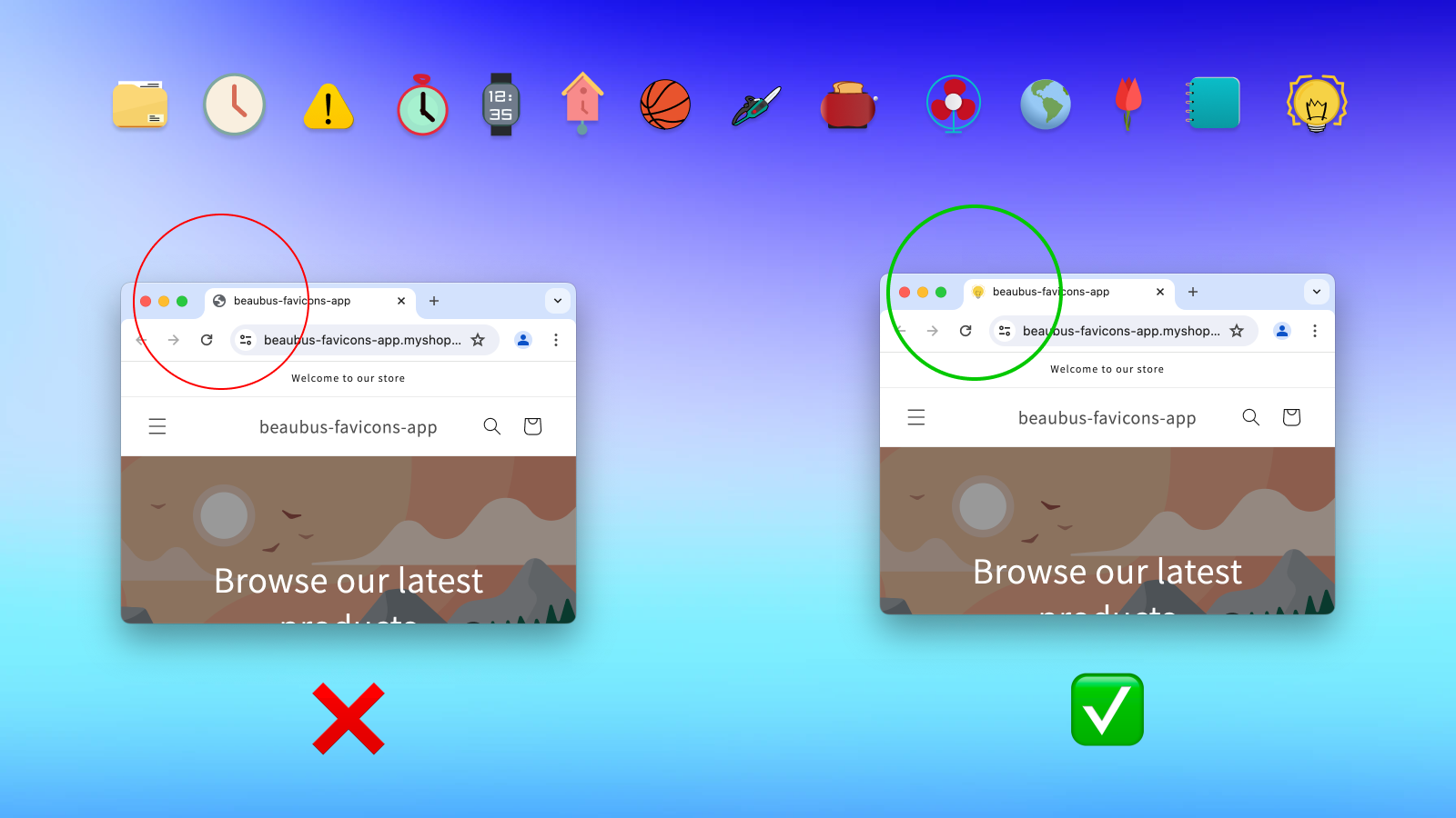 BEAUBUS Favicons Screenshot