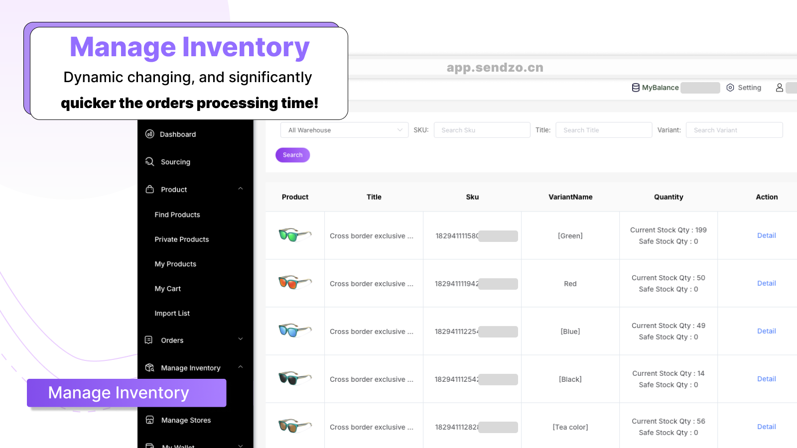 Inventory data