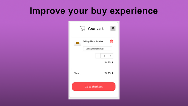 Improve your buy experience