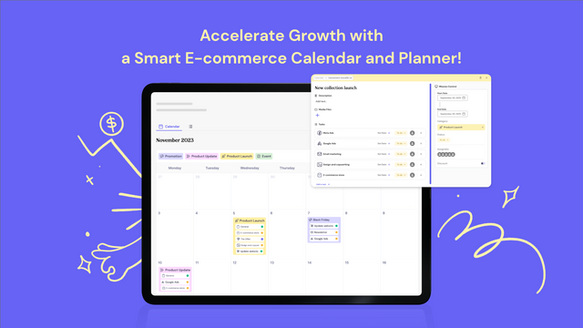 Påskynda tillväxt med en smart e-handelskalender och planerare!