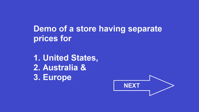 Demonstração do aplicativo Multi Country Pricing